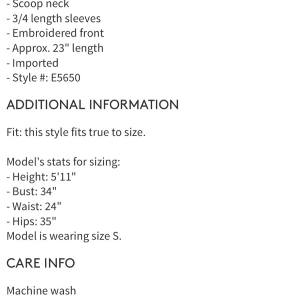 J Crew Factory Embroidered Front Tee - Picture 3 of 7